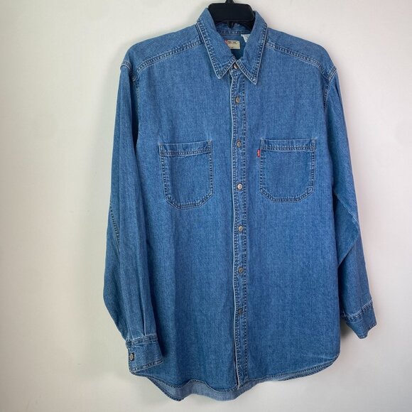 Levi's Other - Levi's Red Tab Vintage Mens Denim Long Sleeve Button Up Shirt Size Medium